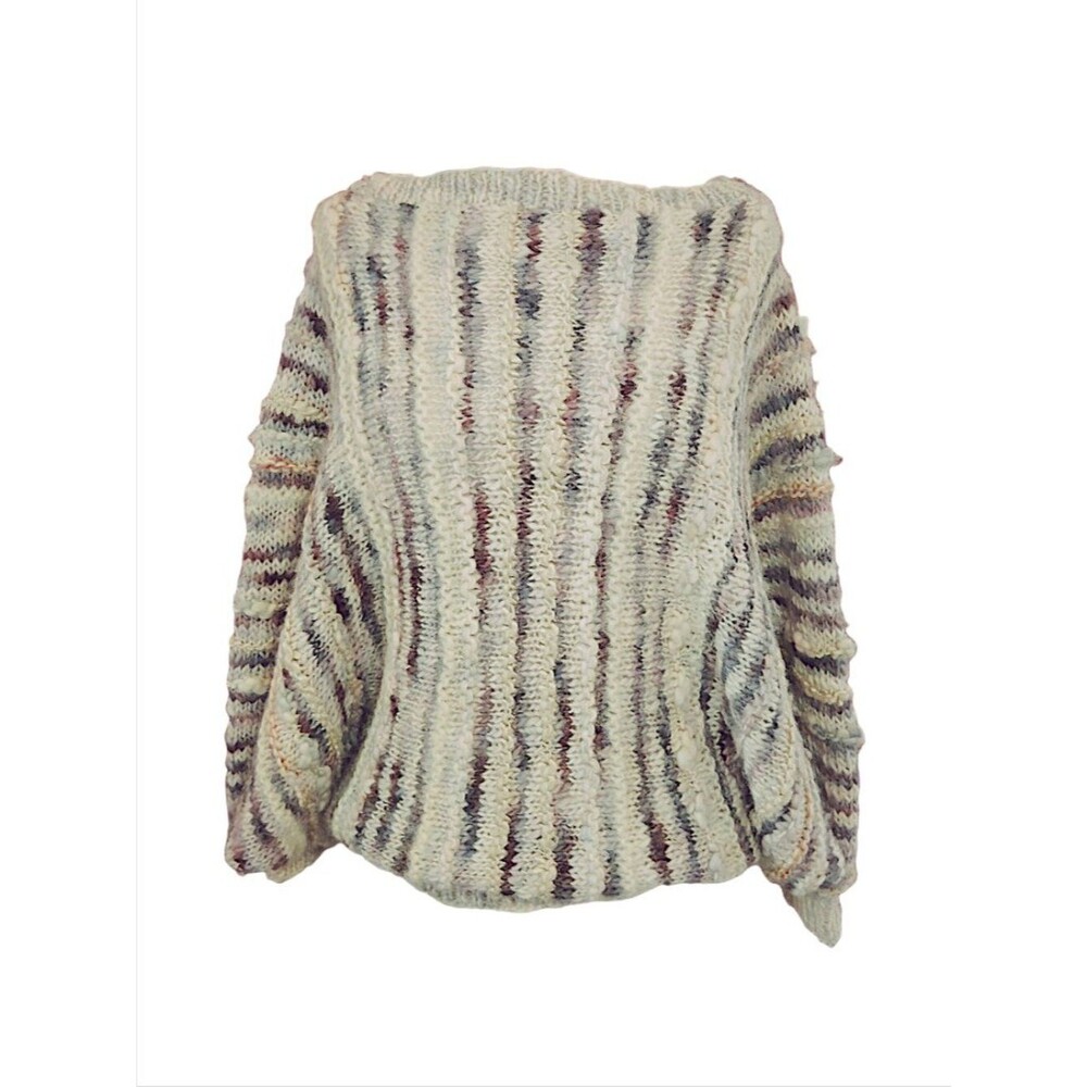 Cotswold Woolen Weavers Custom Hand Made Nubby Bat-Wing Sweater Vintage M-L